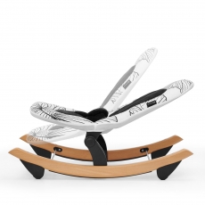 Крісло-гойдалка Kinderkraft Finio Black/White